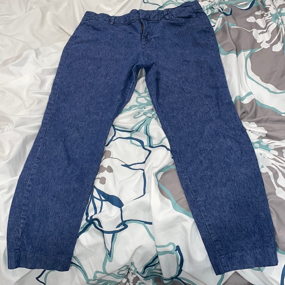 Denim pixie pants